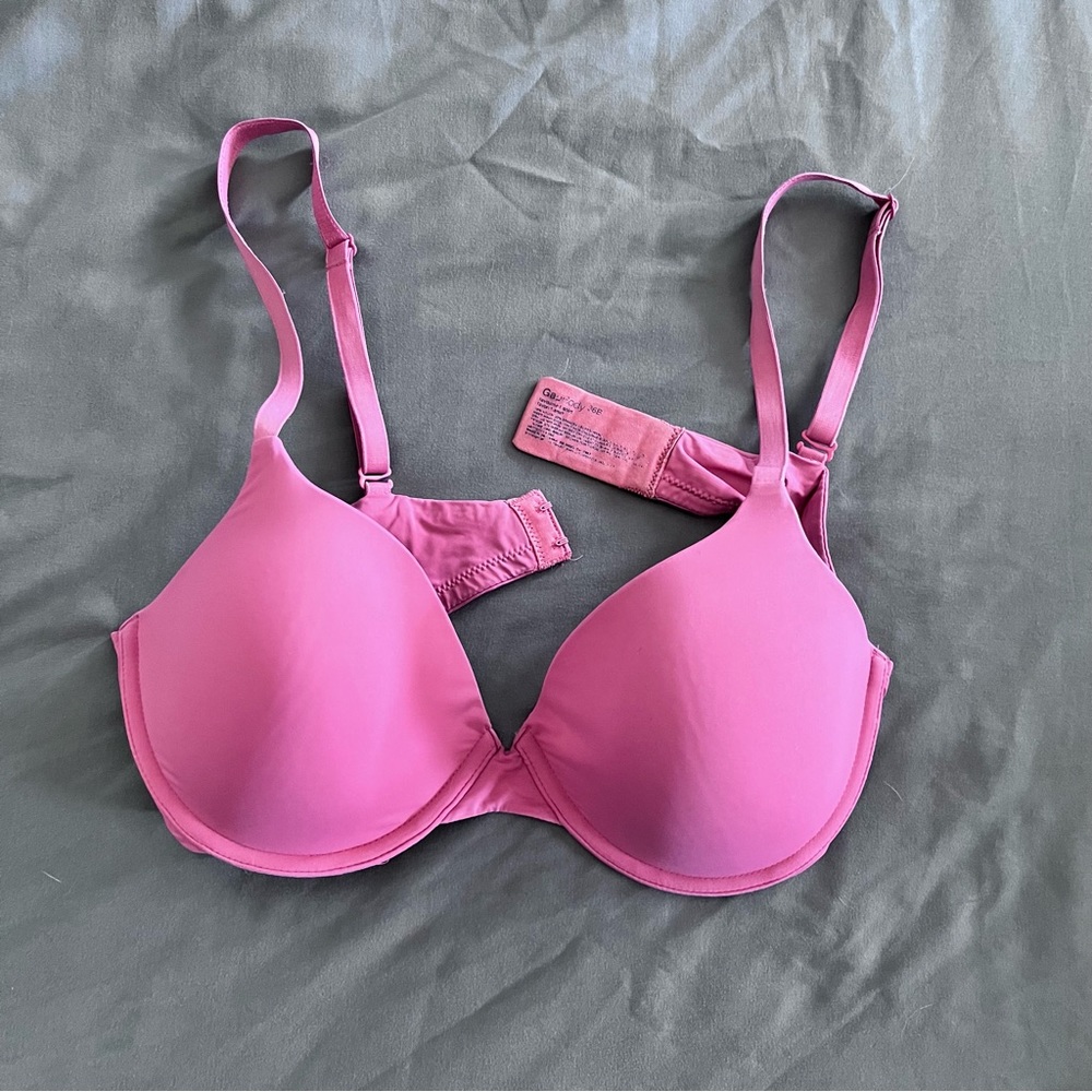 GAP body Everyday Smooth Wireless Bra 36B bra pink